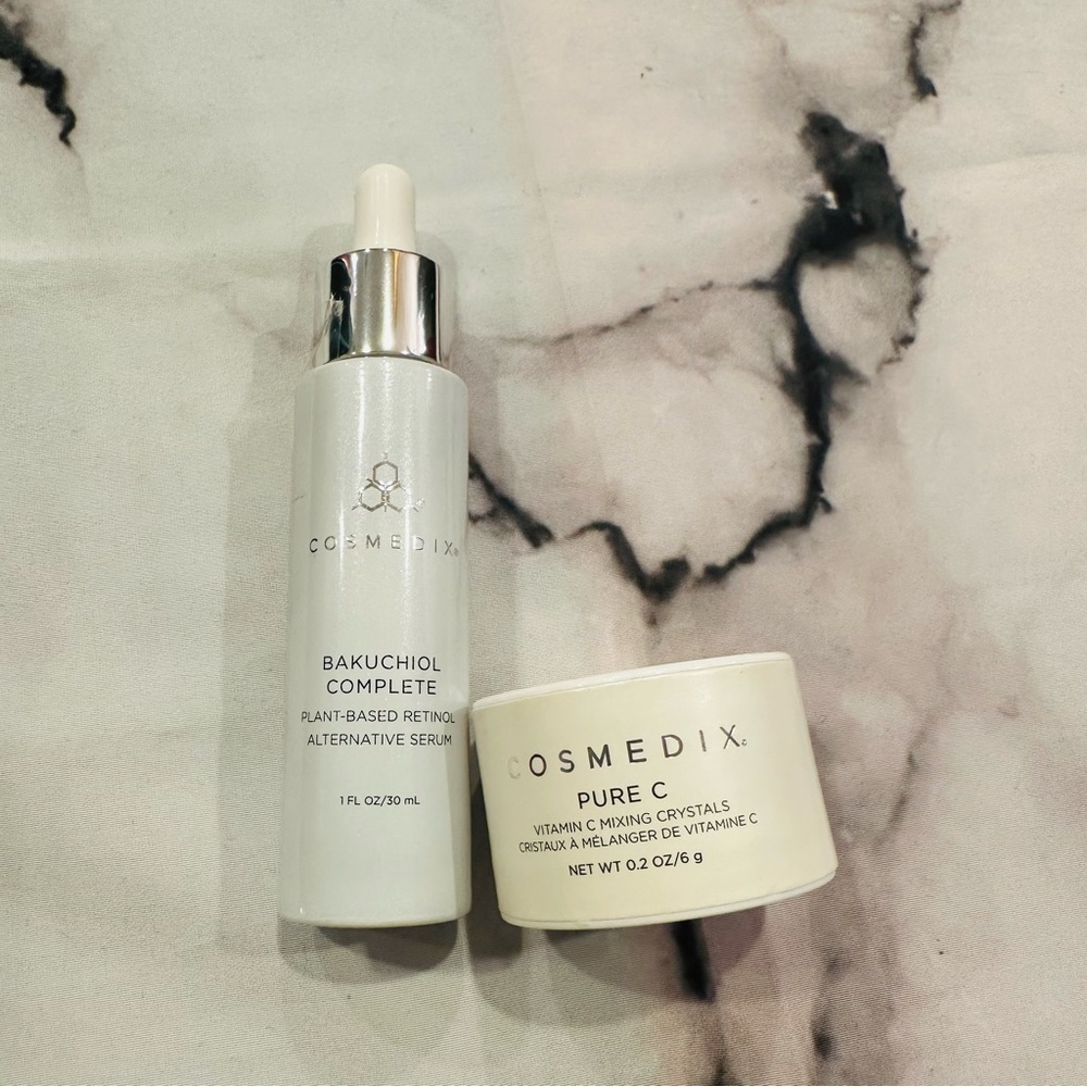 COSMEDIX Bundle: Bakuchiol Complete Serum and Pure C Mixing Crystals